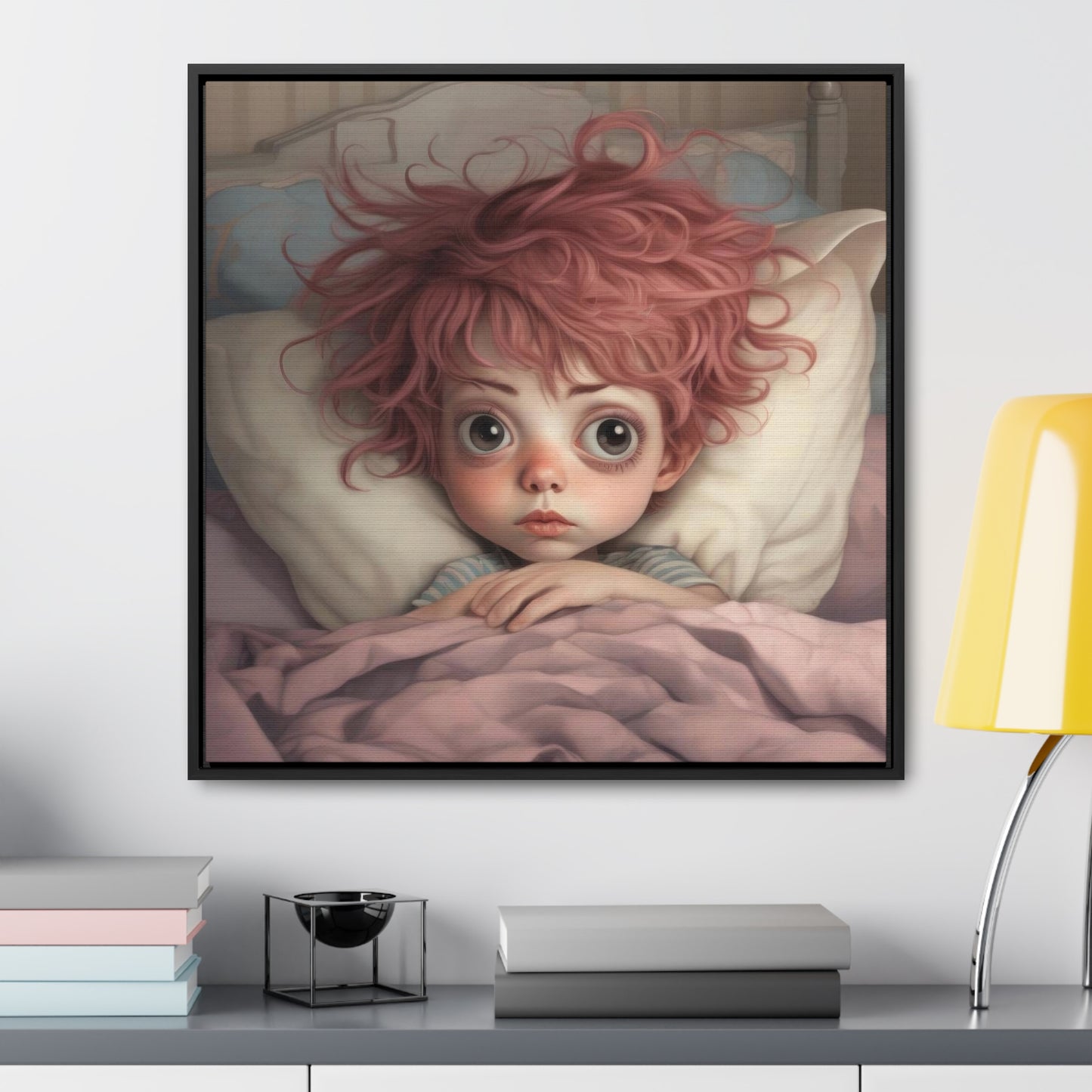 Can't Sleep (Gallery Canvas Wraps, Square Frame)