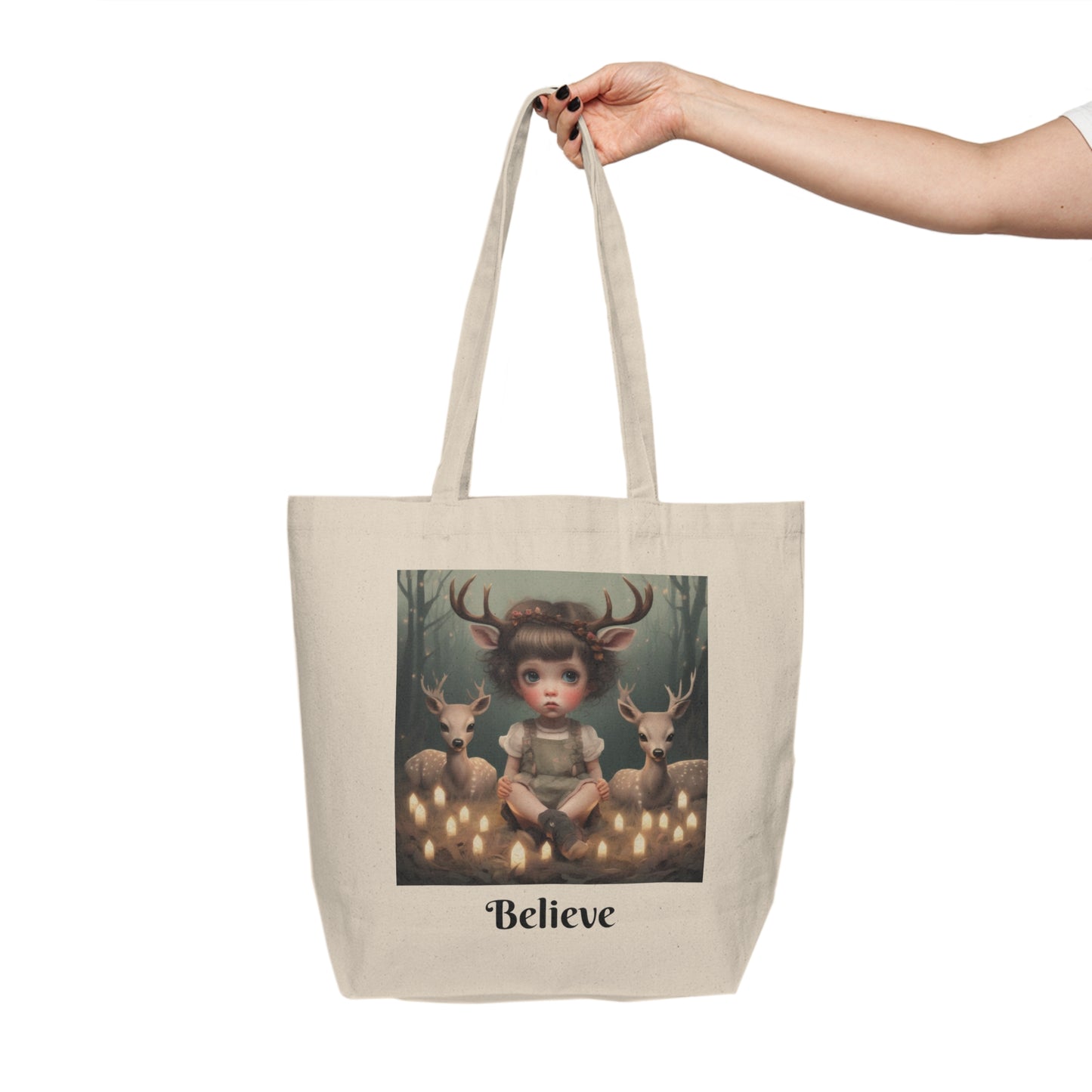 Believe in Magic. Canvas Shopping Tote