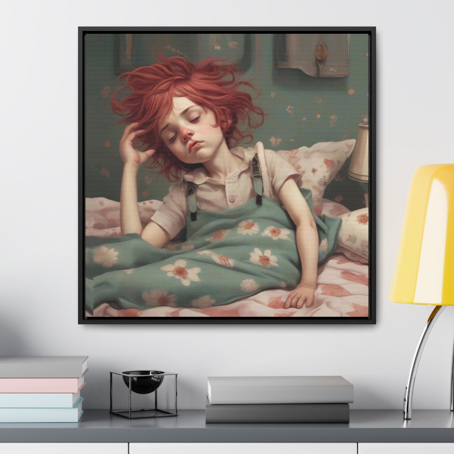 Falling Asleep (Gallery Canvas Wraps, Square Frame)
