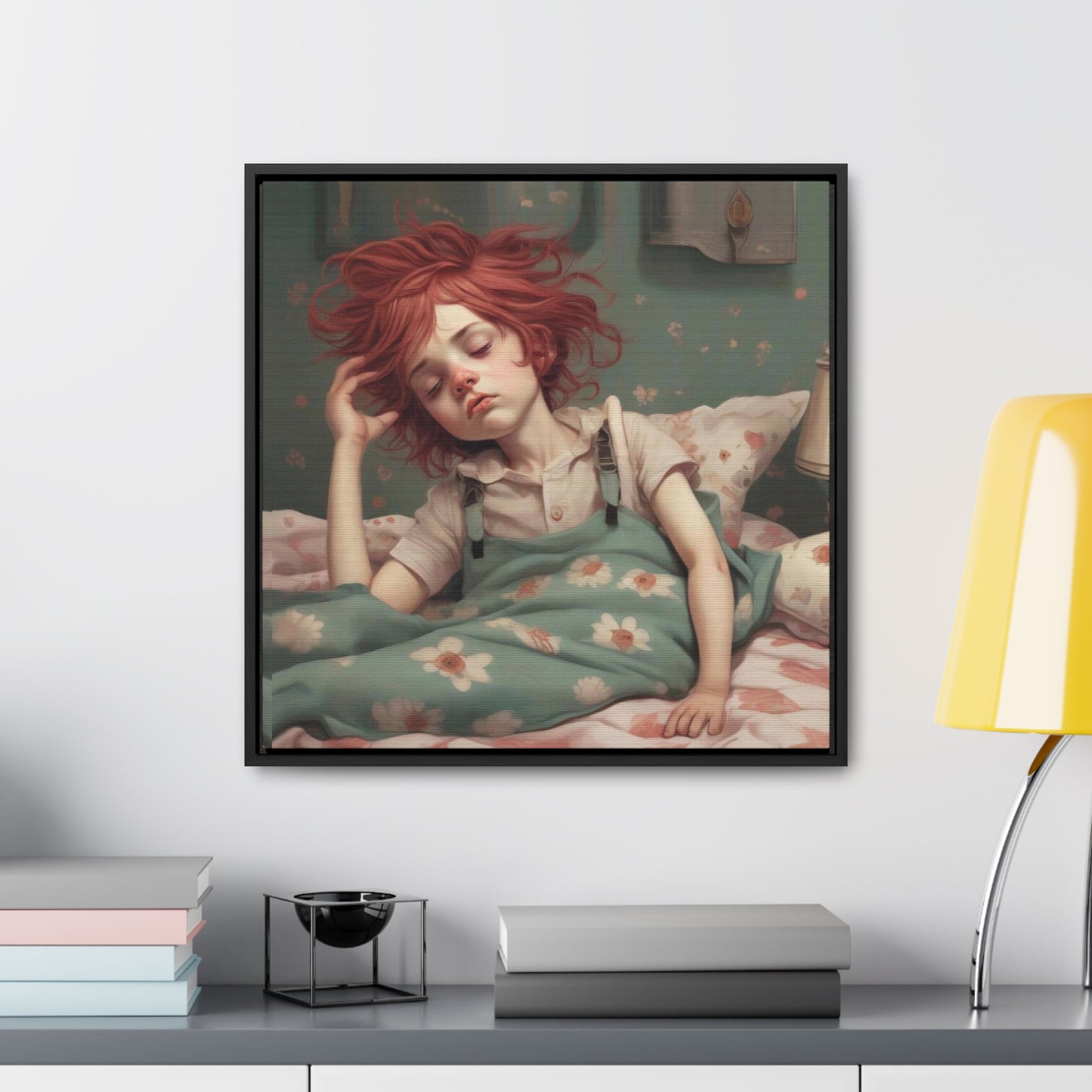 Falling Asleep (Gallery Canvas Wraps, Square Frame)
