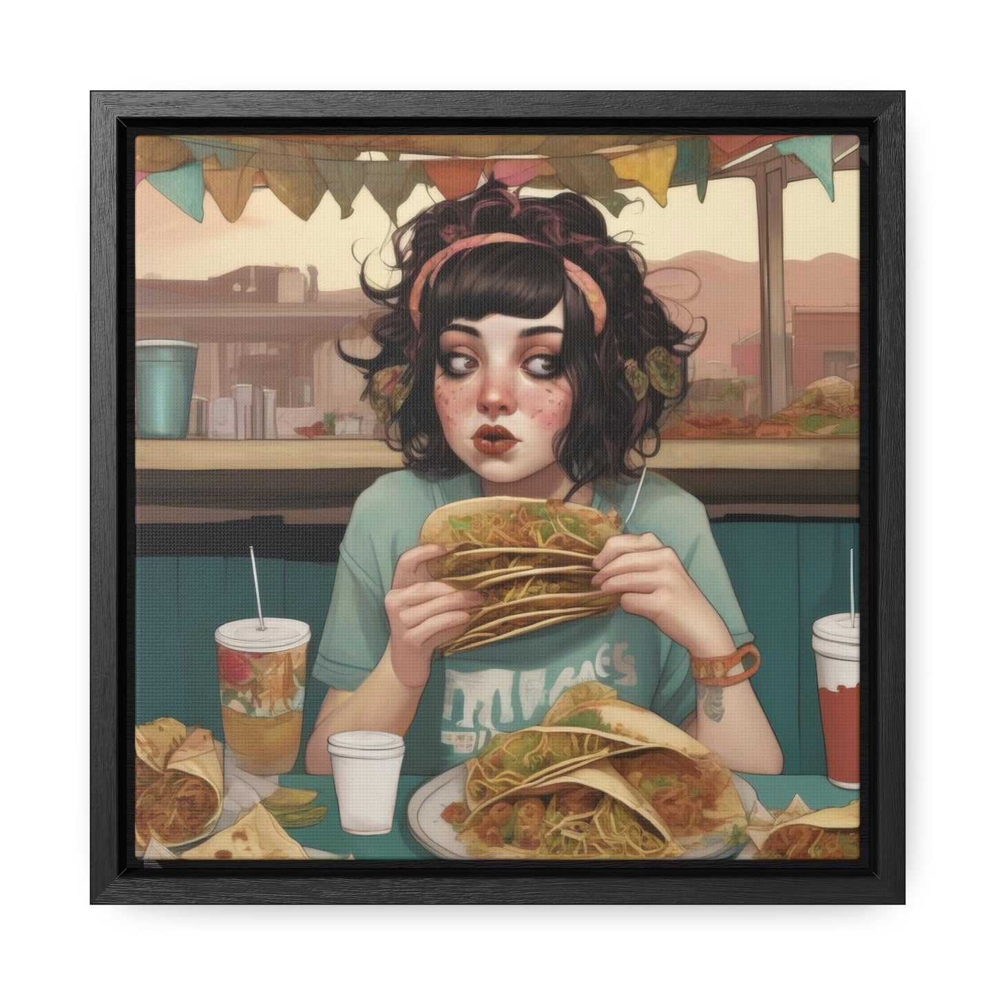 Taco Tuesdays (Gallery Canvas Wraps, Square Frame)