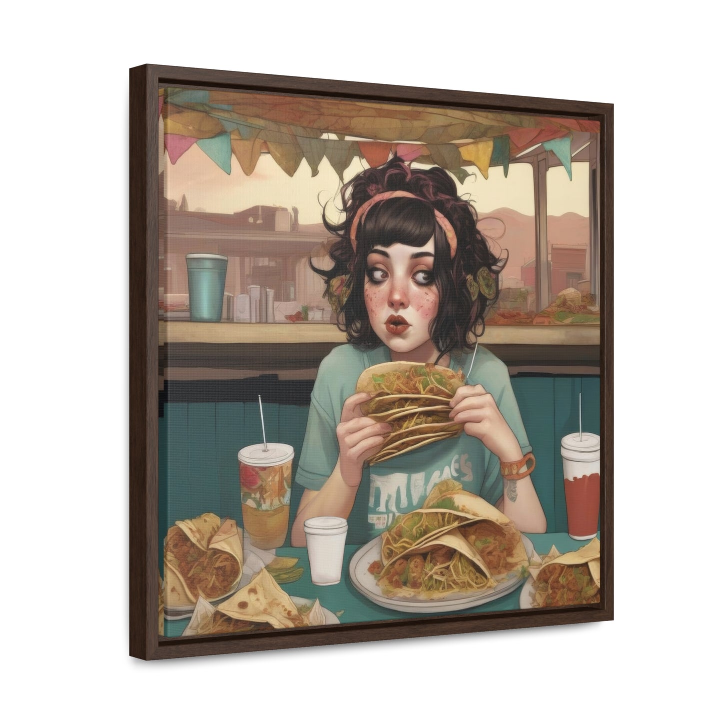 Taco Tuesdays (Gallery Canvas Wraps, Square Frame)