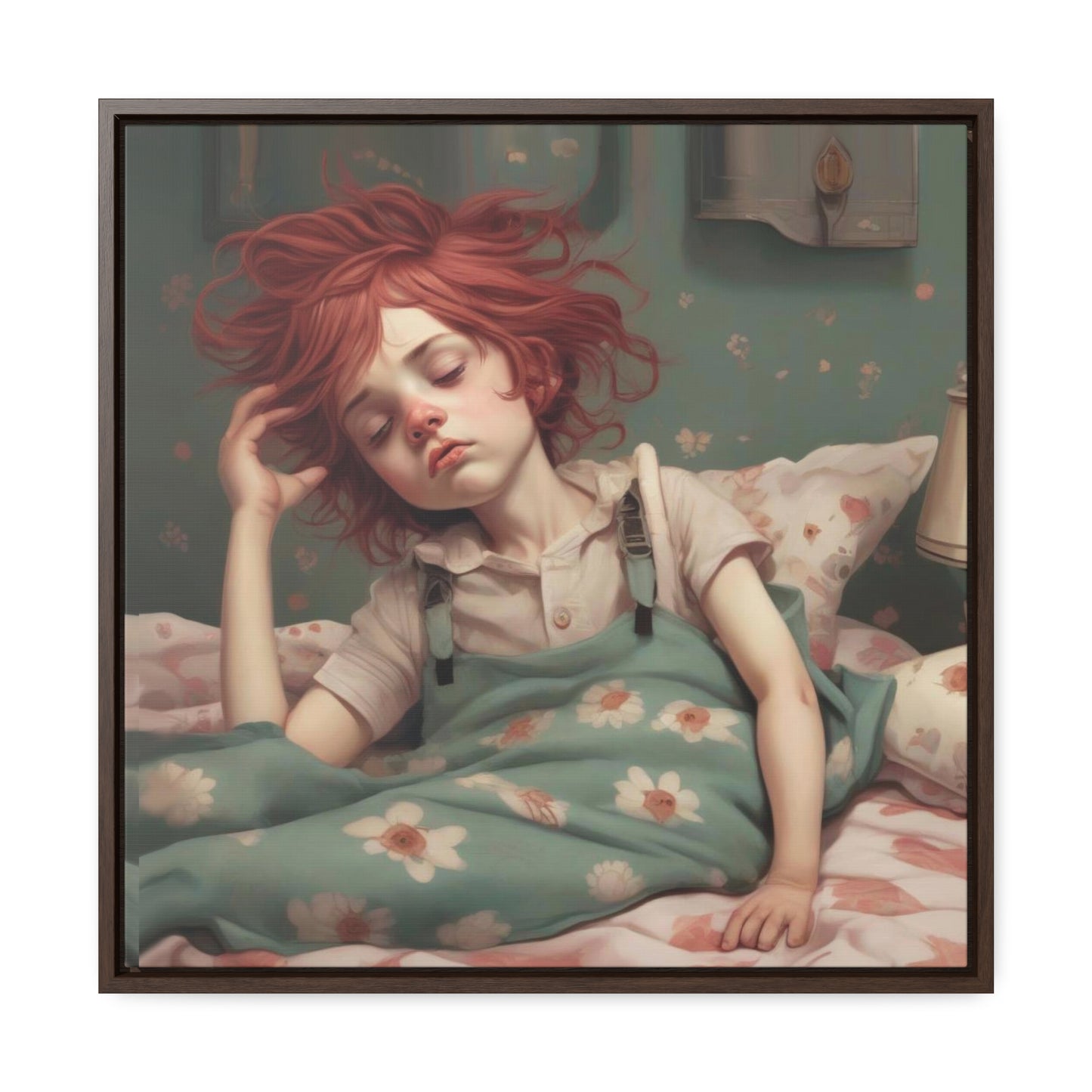 Falling Asleep (Gallery Canvas Wraps, Square Frame)