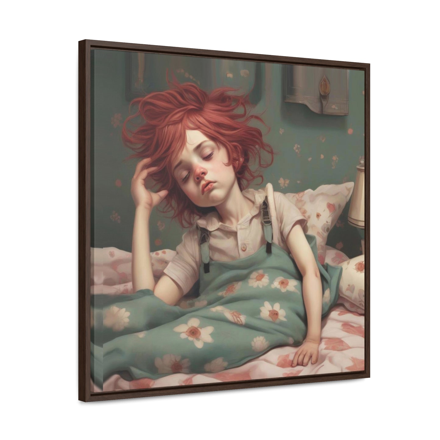 Falling Asleep (Gallery Canvas Wraps, Square Frame)