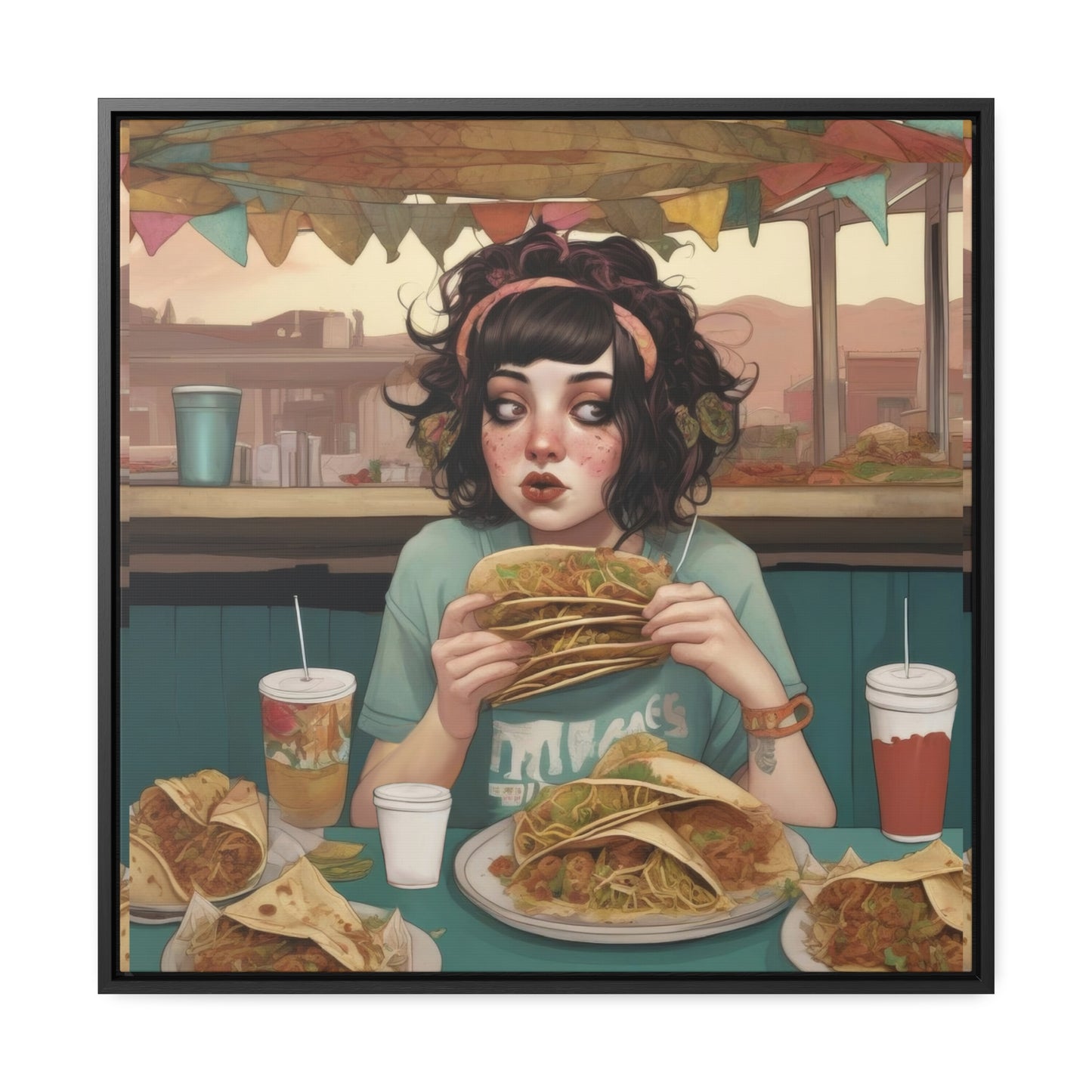 Taco Tuesdays (Gallery Canvas Wraps, Square Frame)