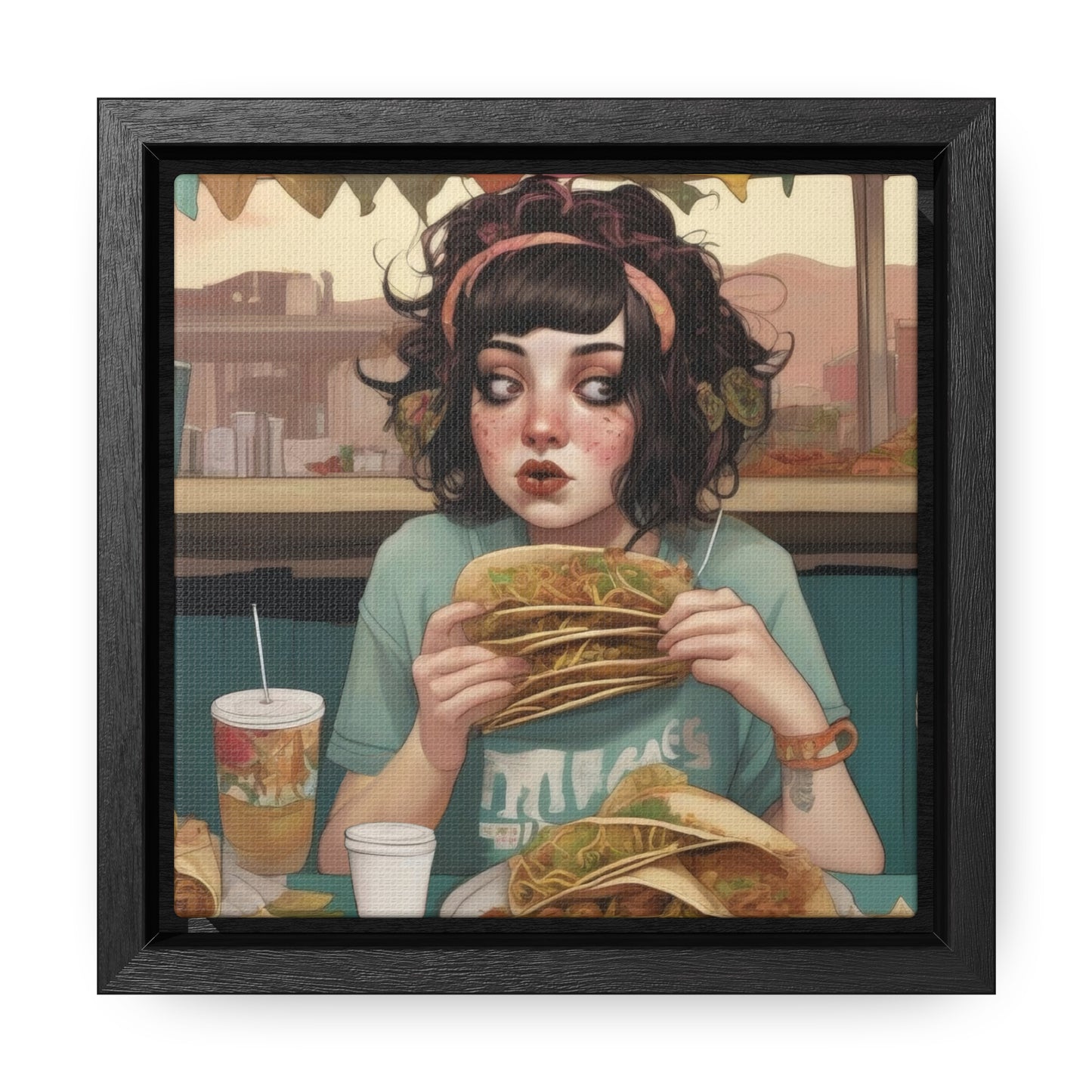 Taco Tuesdays (Gallery Canvas Wraps, Square Frame)