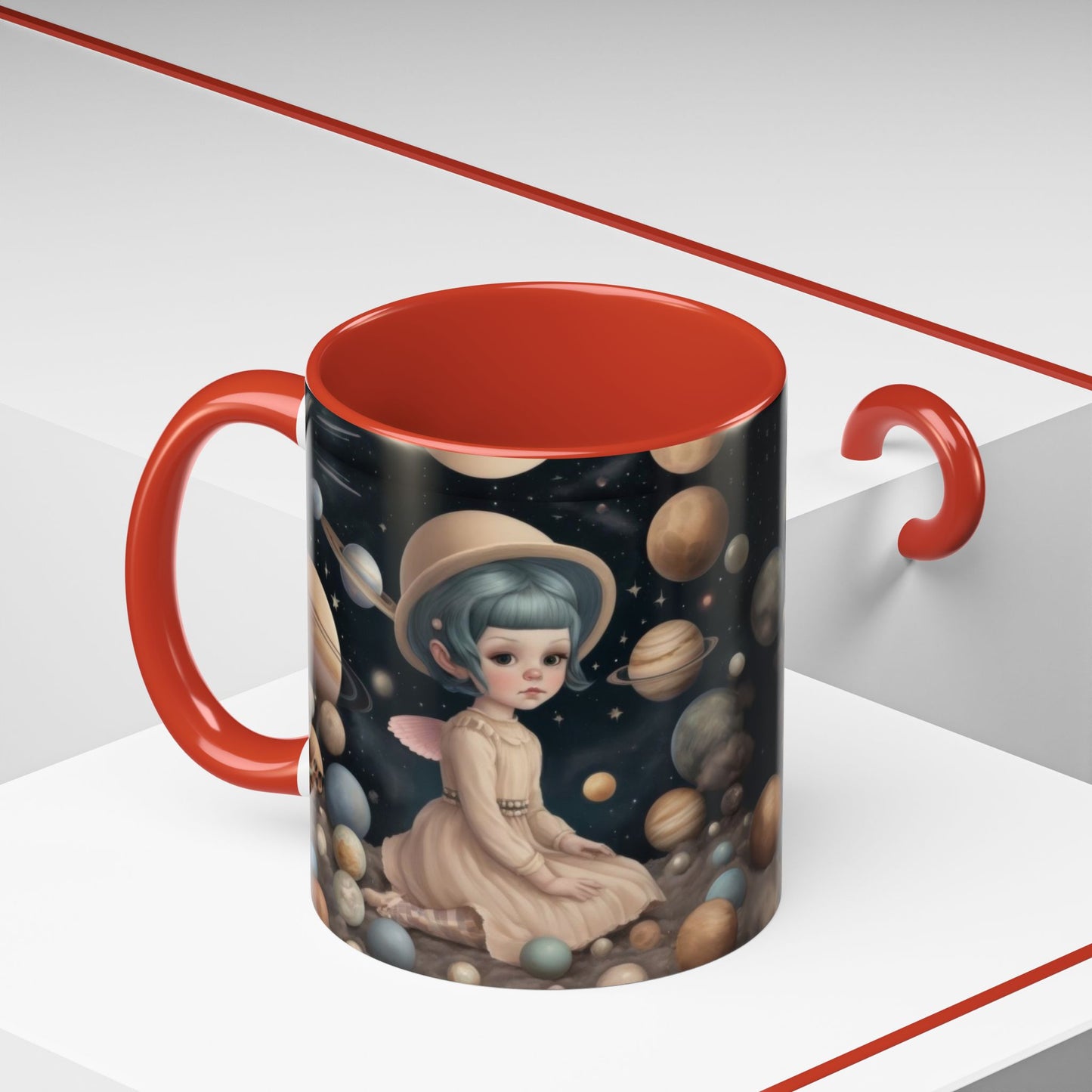Planet collector-Accent Coffee Mug, 11oz