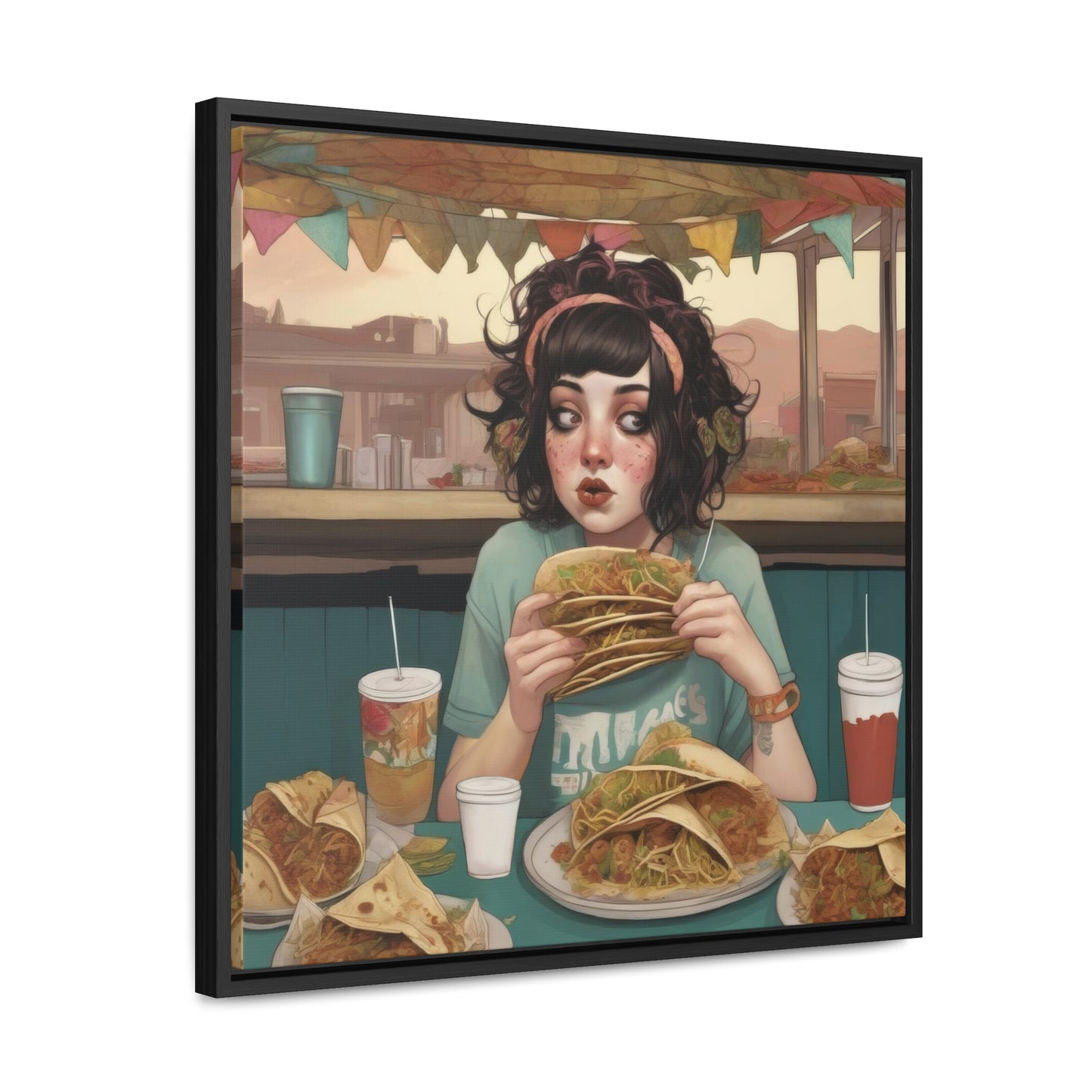 Taco Tuesdays (Gallery Canvas Wraps, Square Frame)