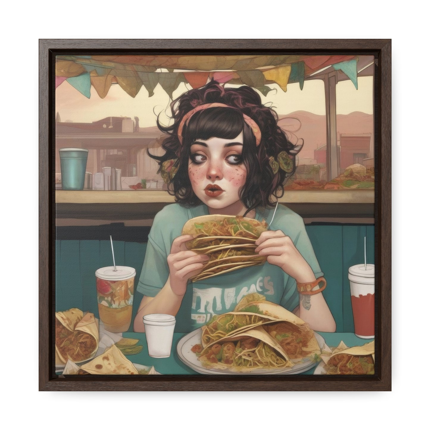 Taco Tuesdays (Gallery Canvas Wraps, Square Frame)