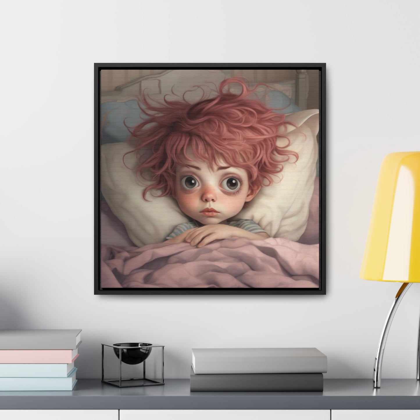 Can't Sleep (Gallery Canvas Wraps, Square Frame)