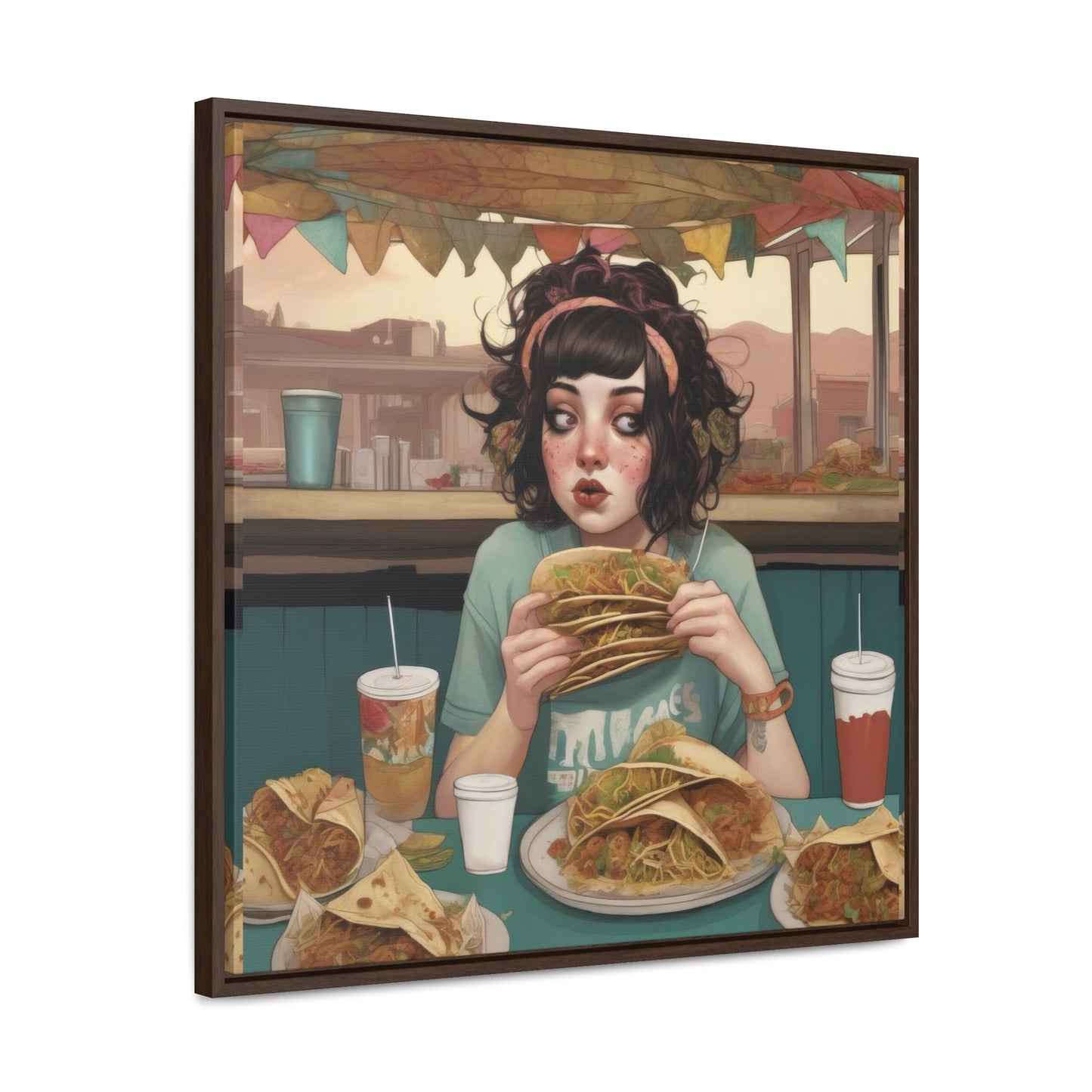Taco Tuesdays (Gallery Canvas Wraps, Square Frame)