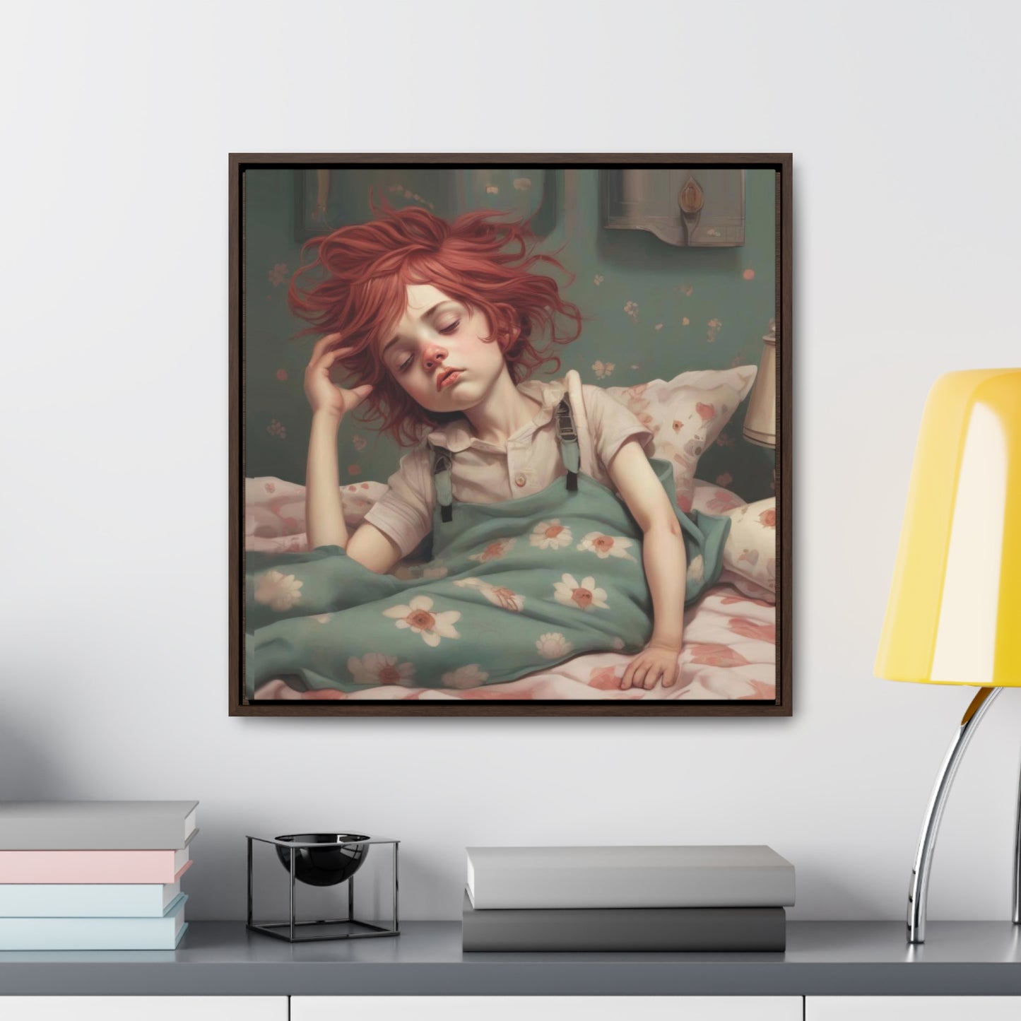 Falling Asleep (Gallery Canvas Wraps, Square Frame)