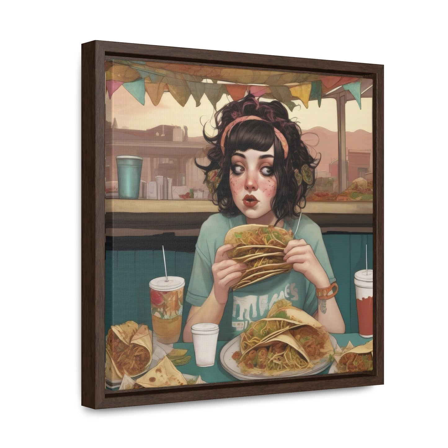 Taco Tuesdays (Gallery Canvas Wraps, Square Frame)