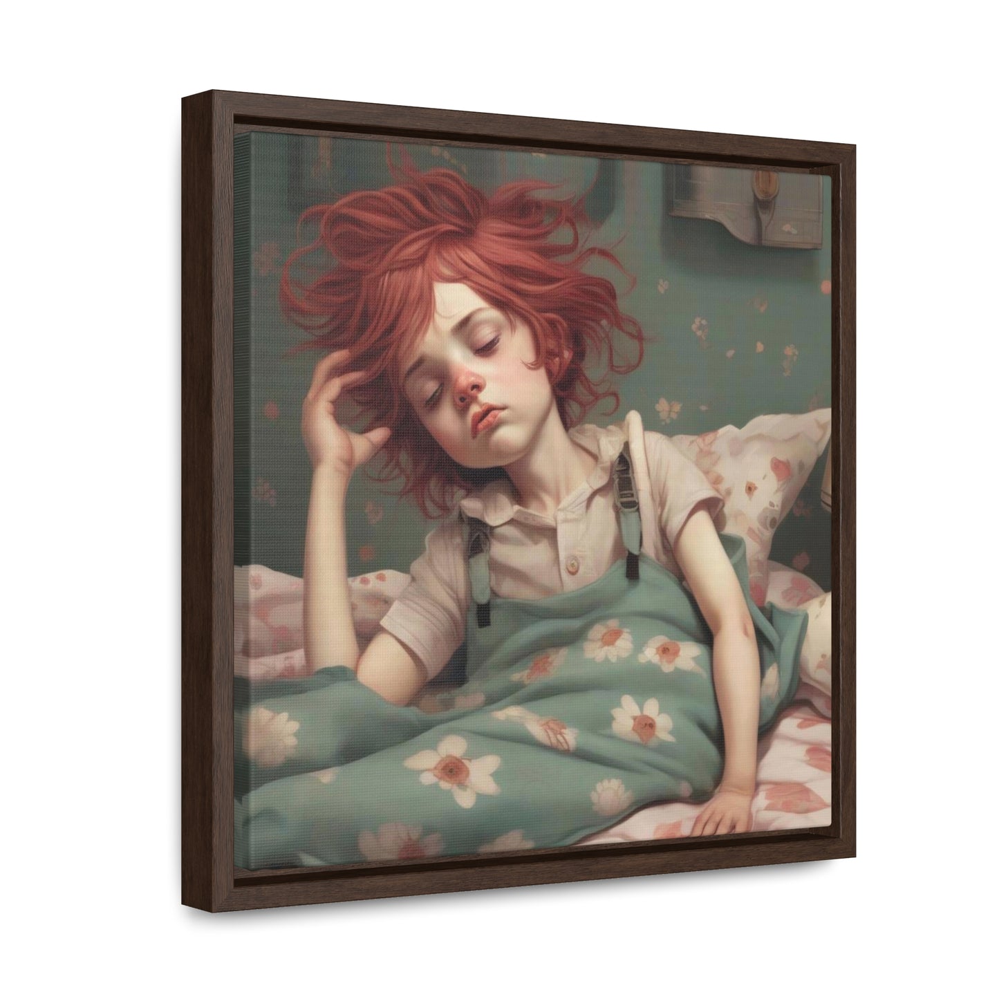 Falling Asleep (Gallery Canvas Wraps, Square Frame)
