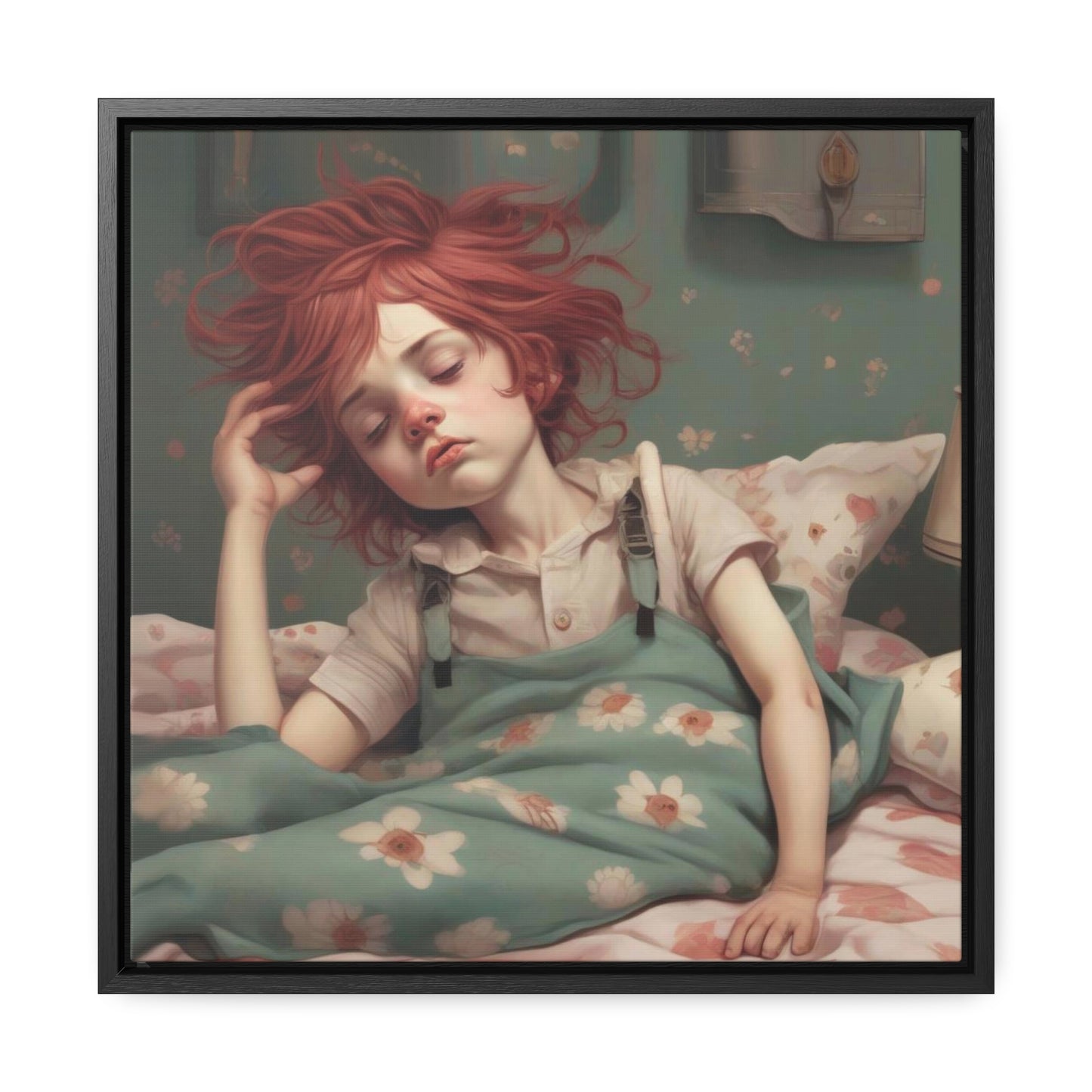 Falling Asleep (Gallery Canvas Wraps, Square Frame)