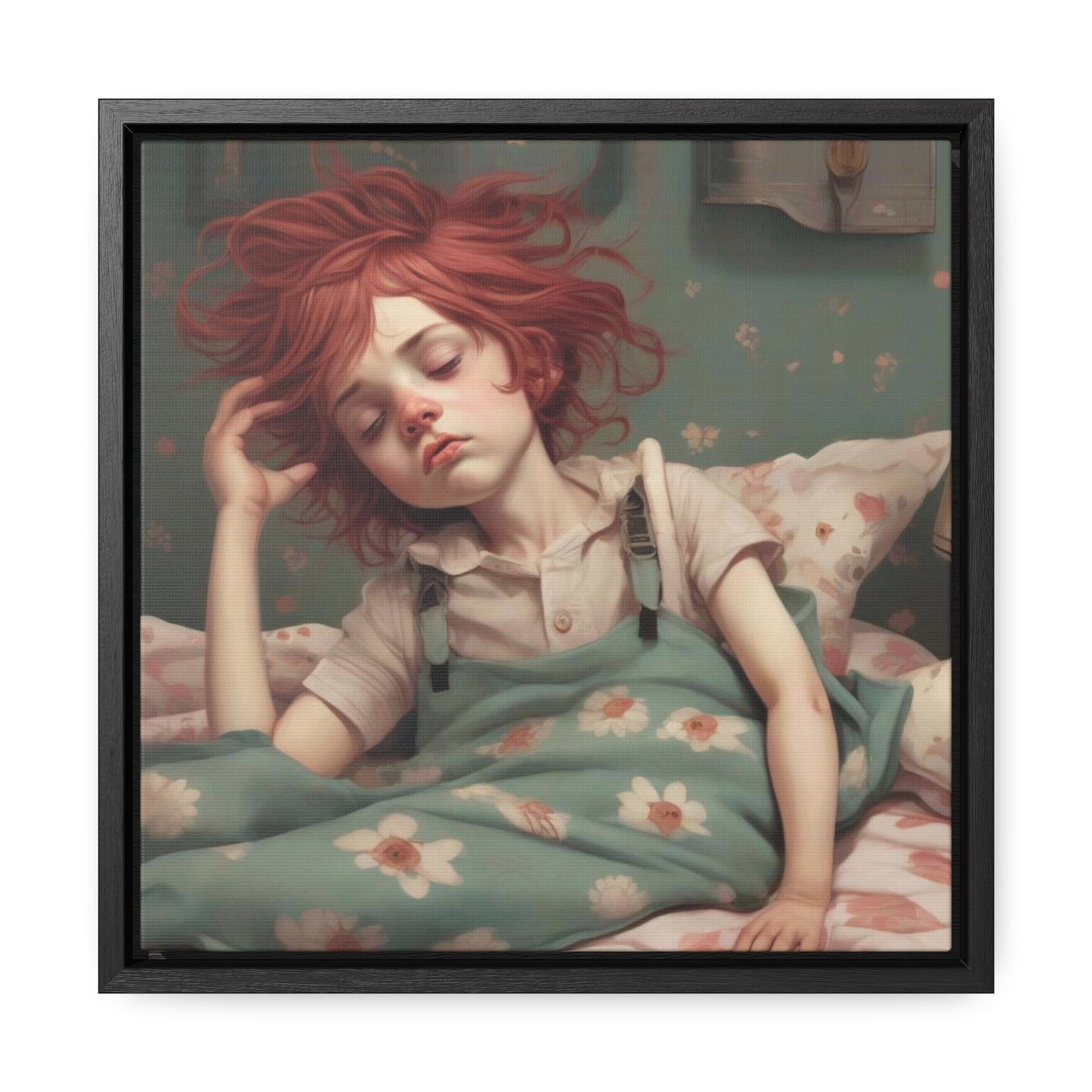 Falling Asleep (Gallery Canvas Wraps, Square Frame)