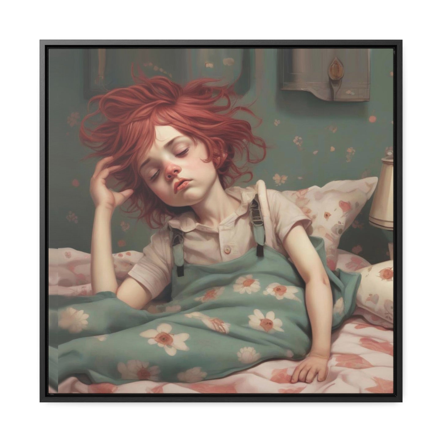 Falling Asleep (Gallery Canvas Wraps, Square Frame)