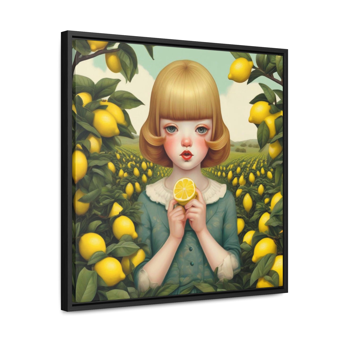 Love of Lemons (Gallery Canvas Wraps, Square Frame)