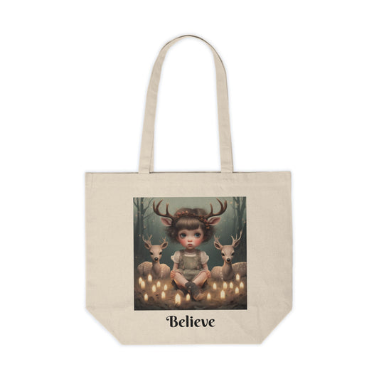 Believe in Magic. Canvas Shopping Tote