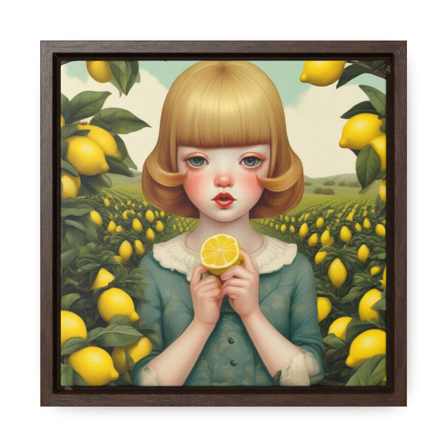 Love of Lemons (Gallery Canvas Wraps, Square Frame)