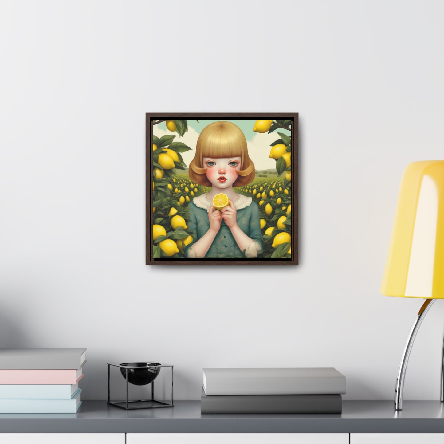 Love of Lemons (Gallery Canvas Wraps, Square Frame)