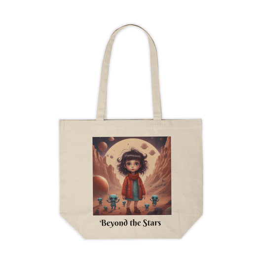 Alien world; Beyond the Stars (Canvas Shopping Tote)