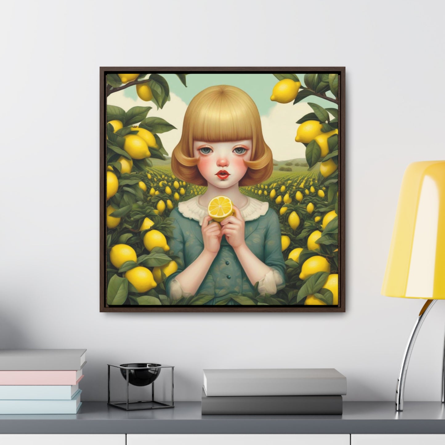 Love of Lemons (Gallery Canvas Wraps, Square Frame)