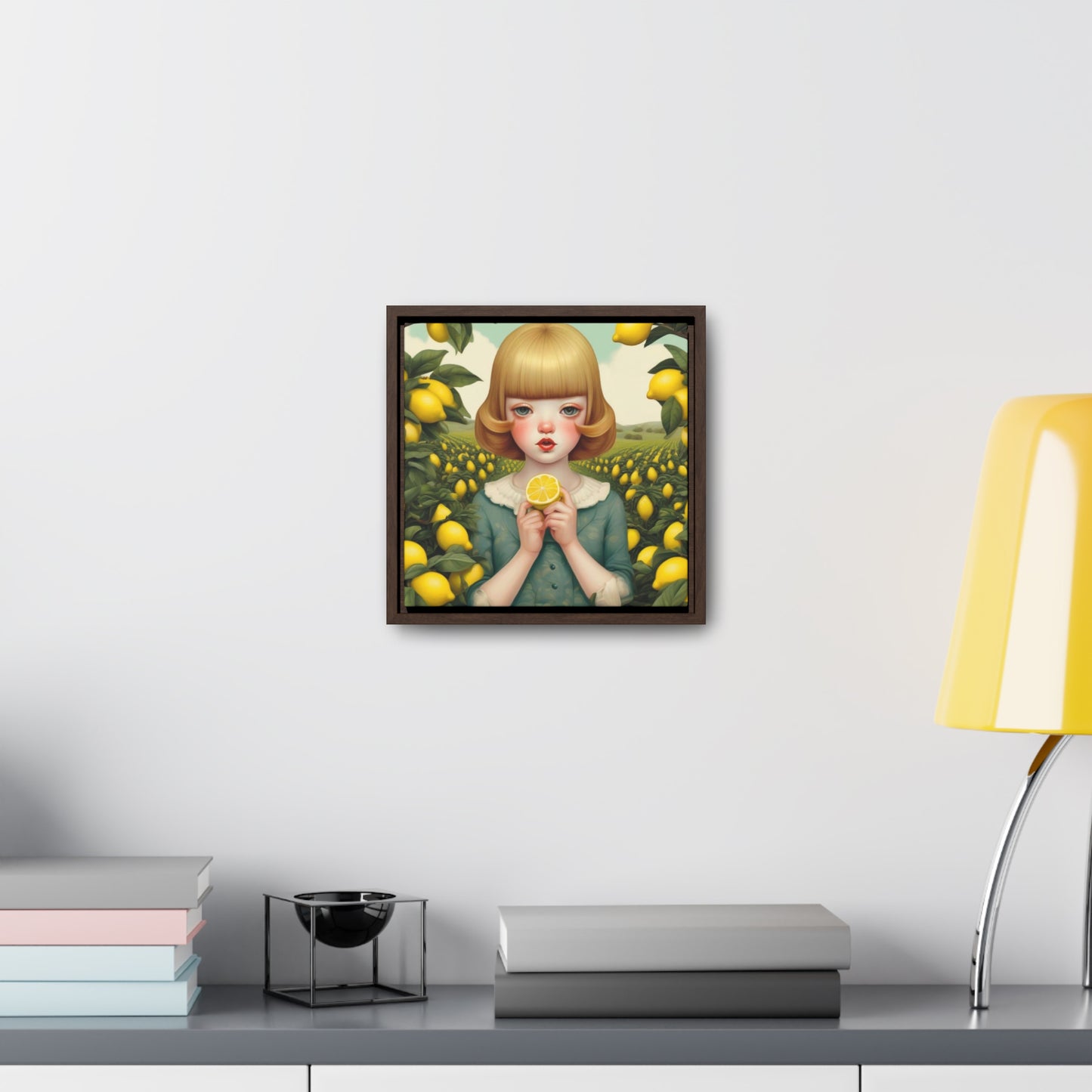 Love of Lemons (Gallery Canvas Wraps, Square Frame)