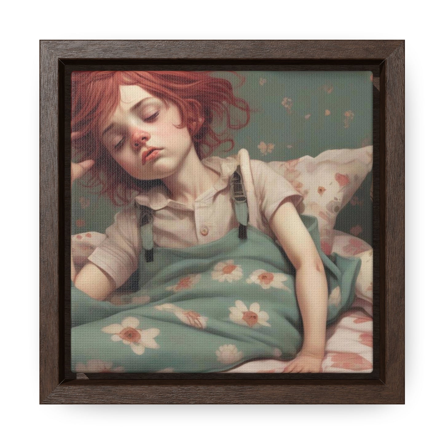 Falling Asleep (Gallery Canvas Wraps, Square Frame)