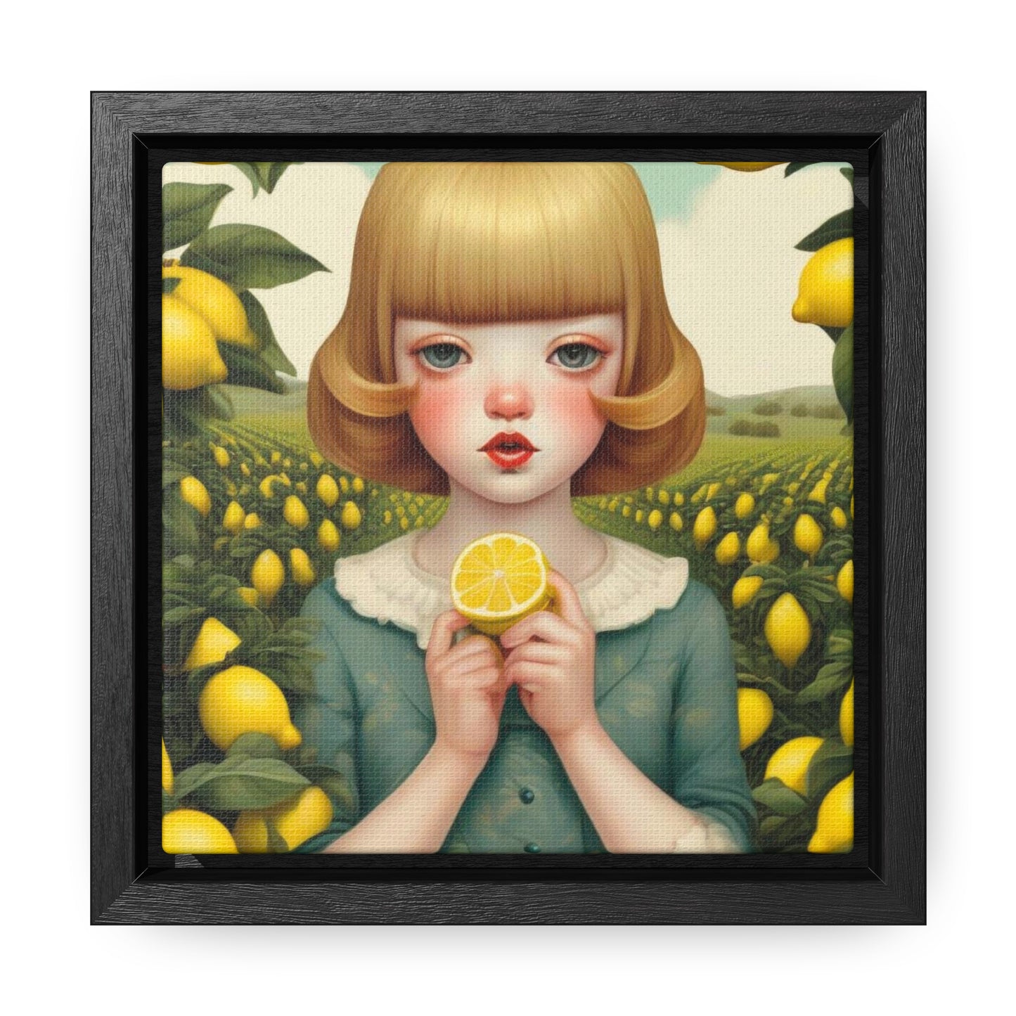 Love of Lemons (Gallery Canvas Wraps, Square Frame)