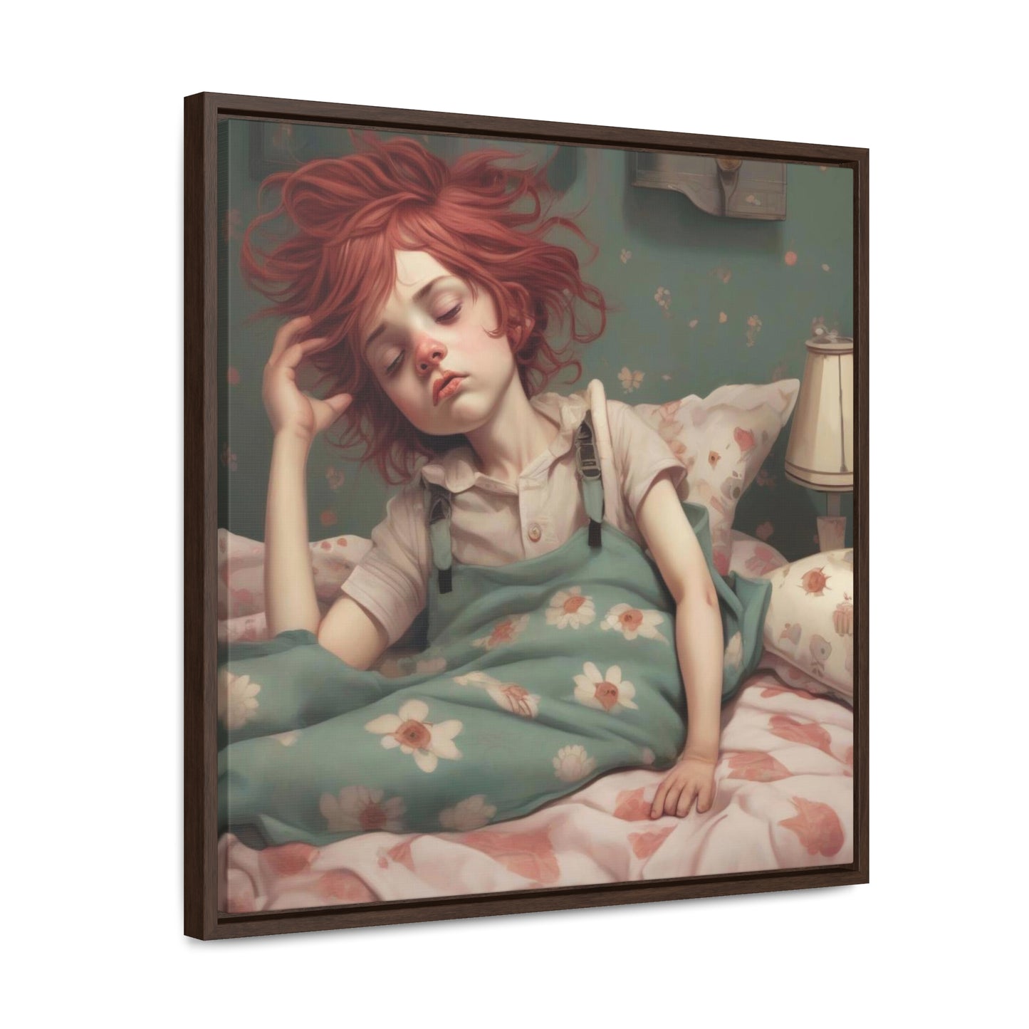 Falling Asleep (Gallery Canvas Wraps, Square Frame)