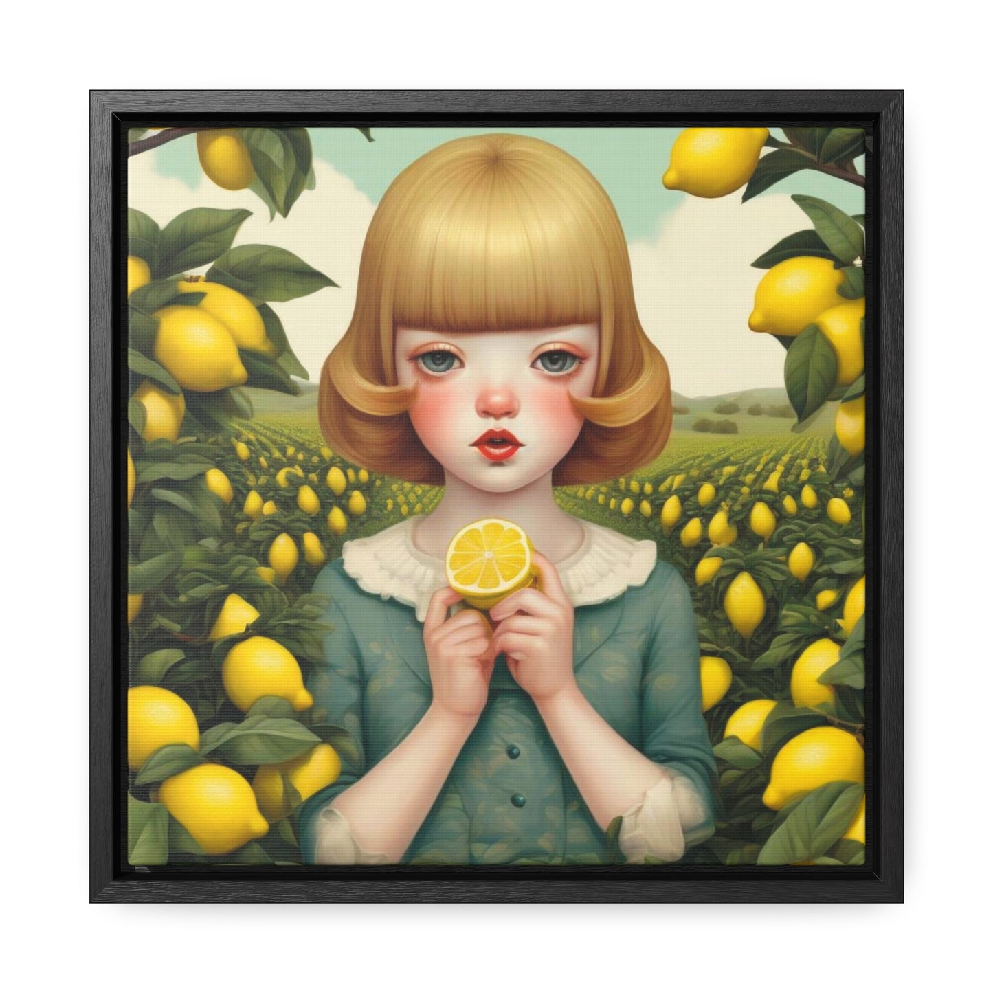 Love of Lemons (Gallery Canvas Wraps, Square Frame)