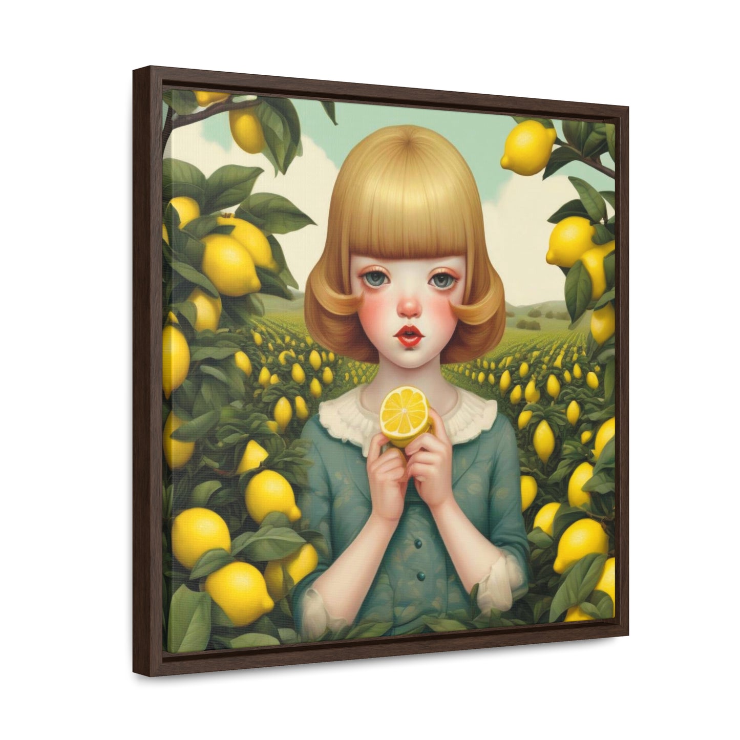 Love of Lemons (Gallery Canvas Wraps, Square Frame)