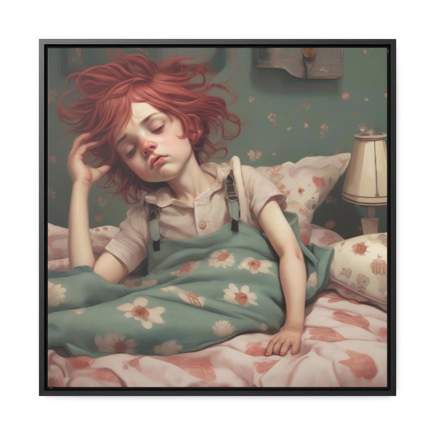 Falling Asleep (Gallery Canvas Wraps, Square Frame)