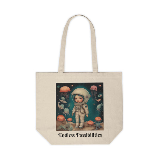 Endless Possibilities & Infinite Wonder (Ocean and Space Adventures) Canvas Shopping Tote