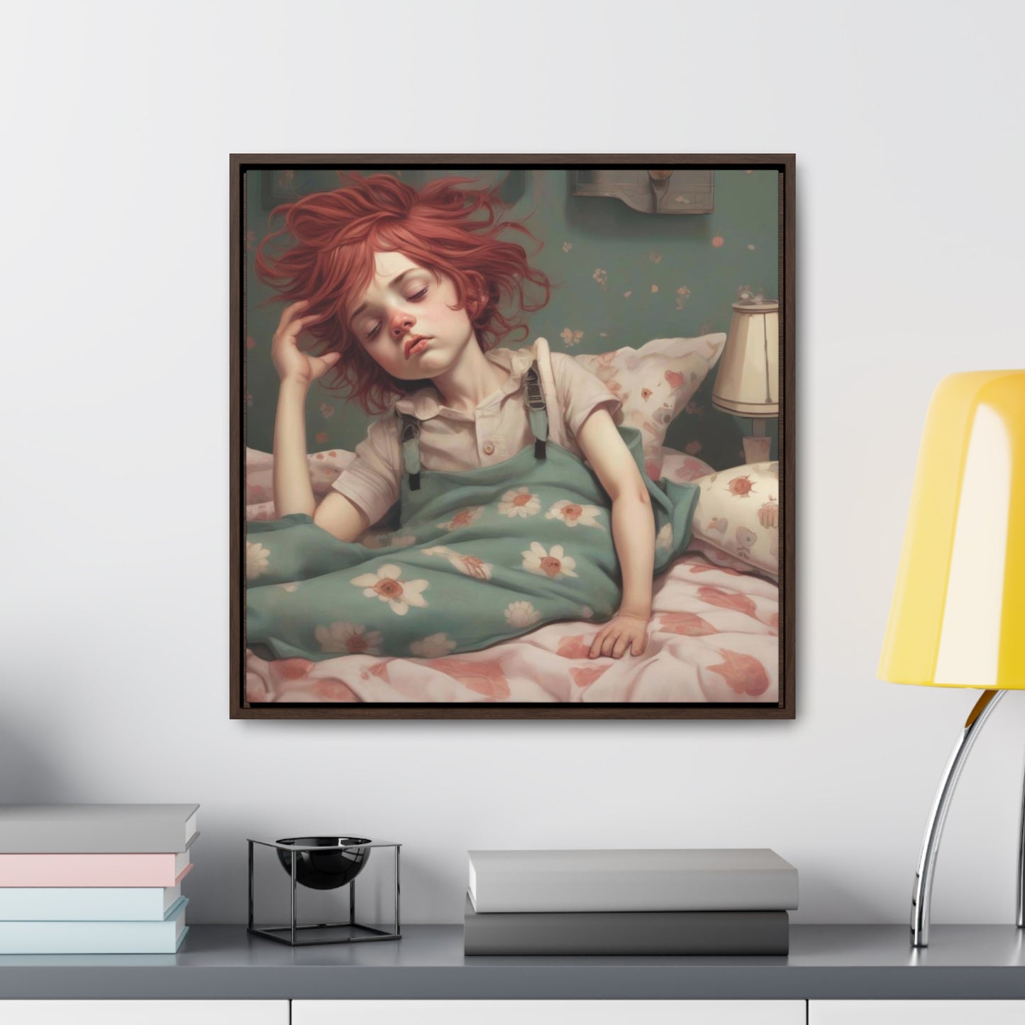 Falling Asleep (Gallery Canvas Wraps, Square Frame)