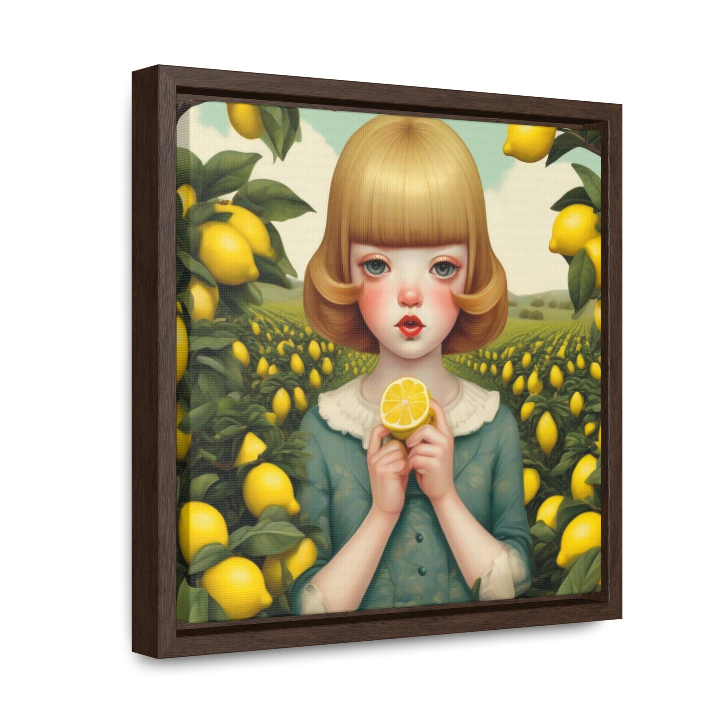 Love of Lemons (Gallery Canvas Wraps, Square Frame)