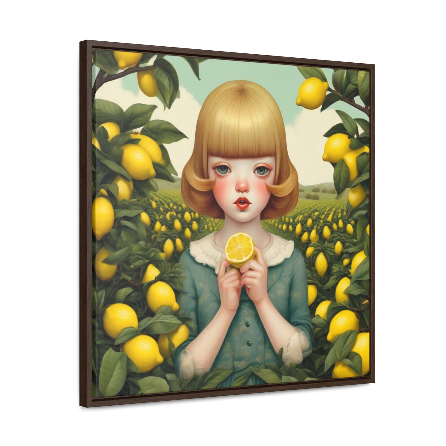 Love of Lemons (Gallery Canvas Wraps, Square Frame)