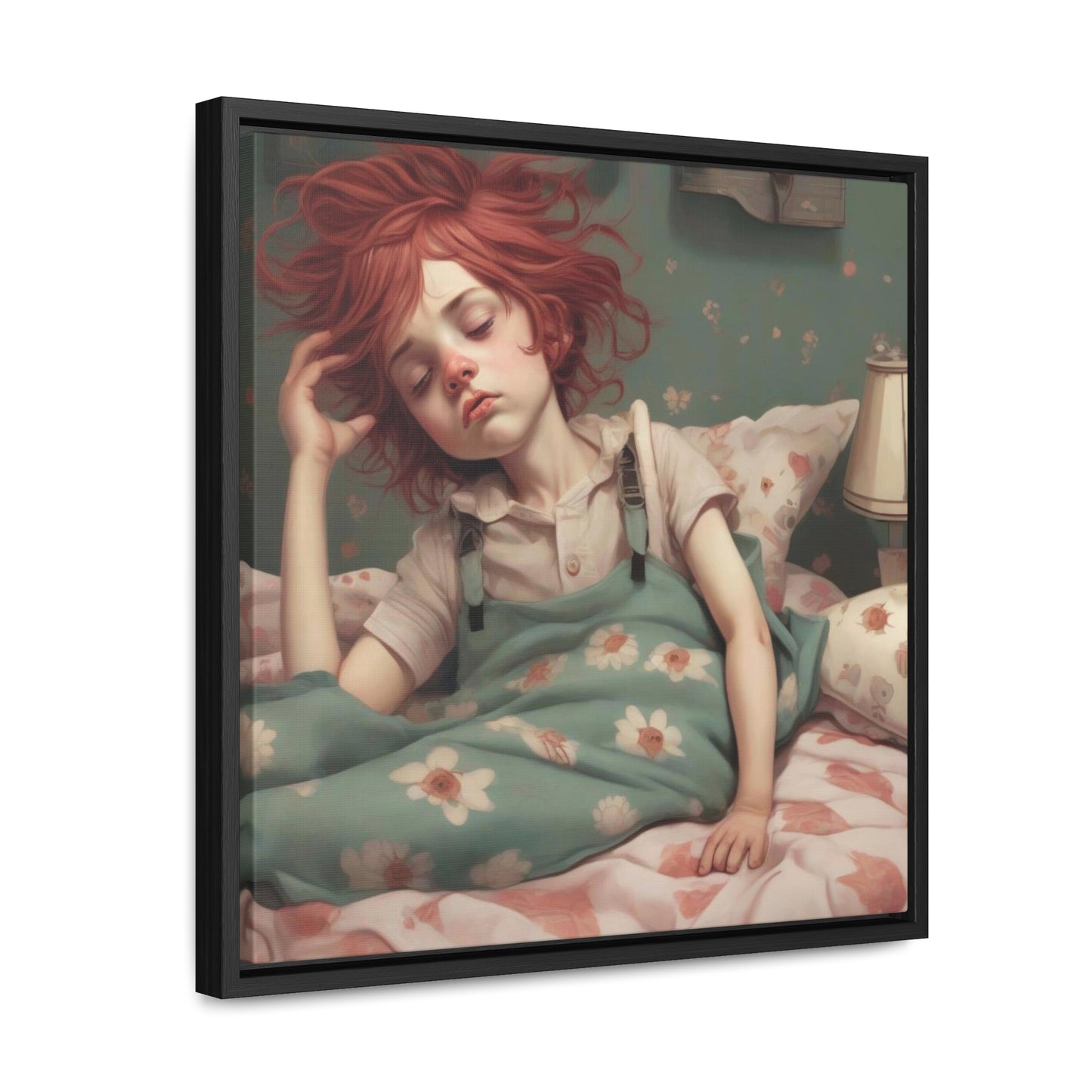 Falling Asleep (Gallery Canvas Wraps, Square Frame)