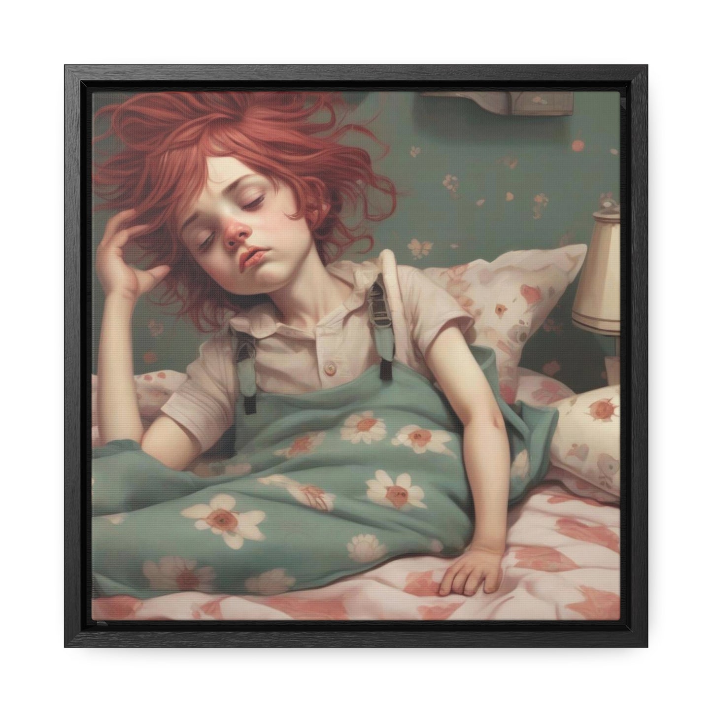 Falling Asleep (Gallery Canvas Wraps, Square Frame)