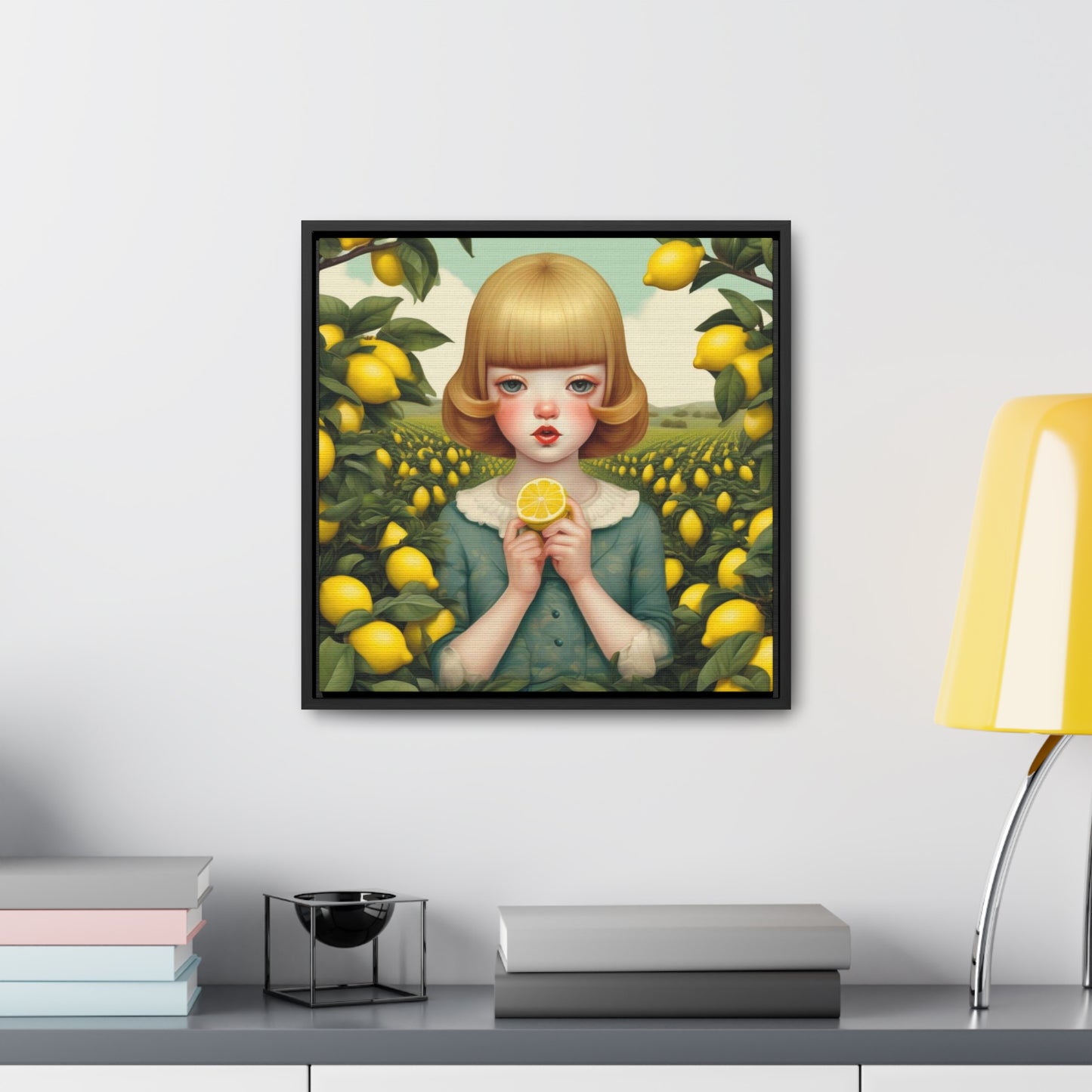 Love of Lemons (Gallery Canvas Wraps, Square Frame)