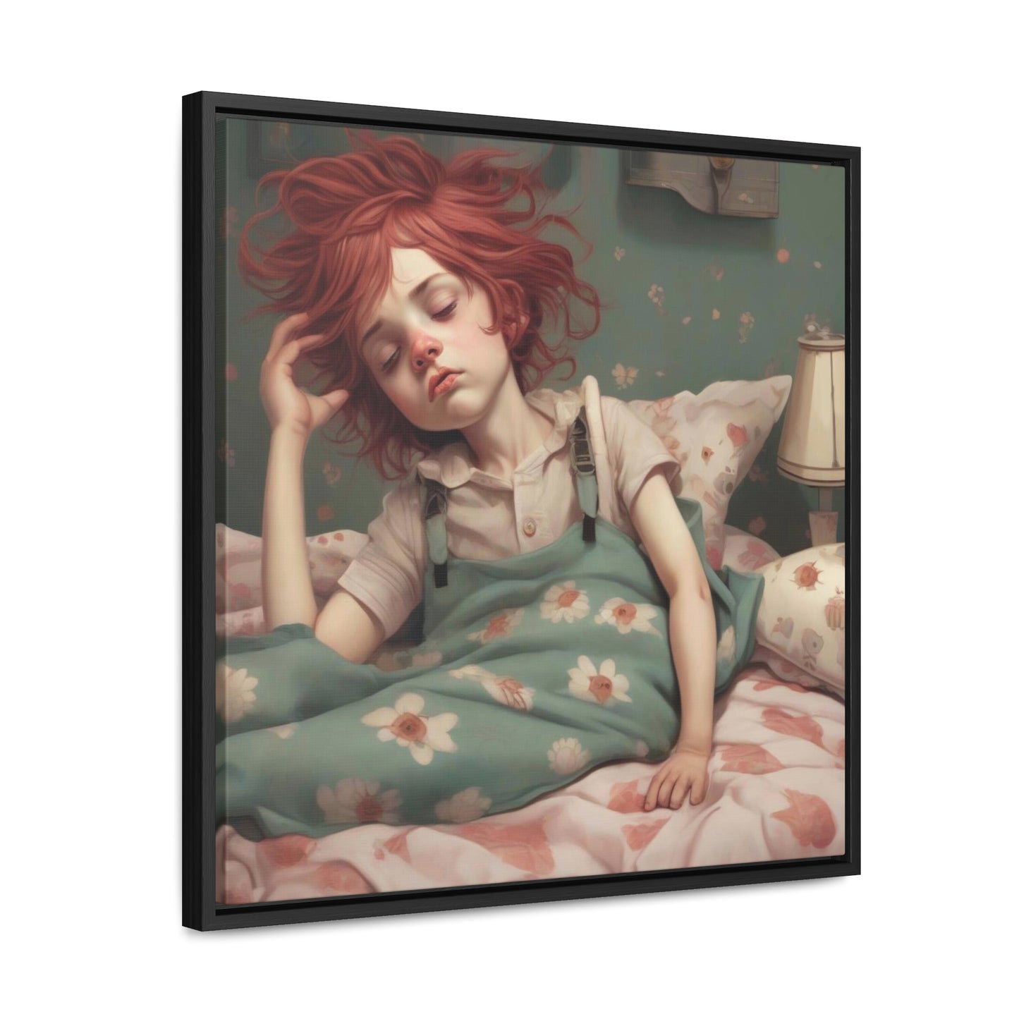 Falling Asleep (Gallery Canvas Wraps, Square Frame)