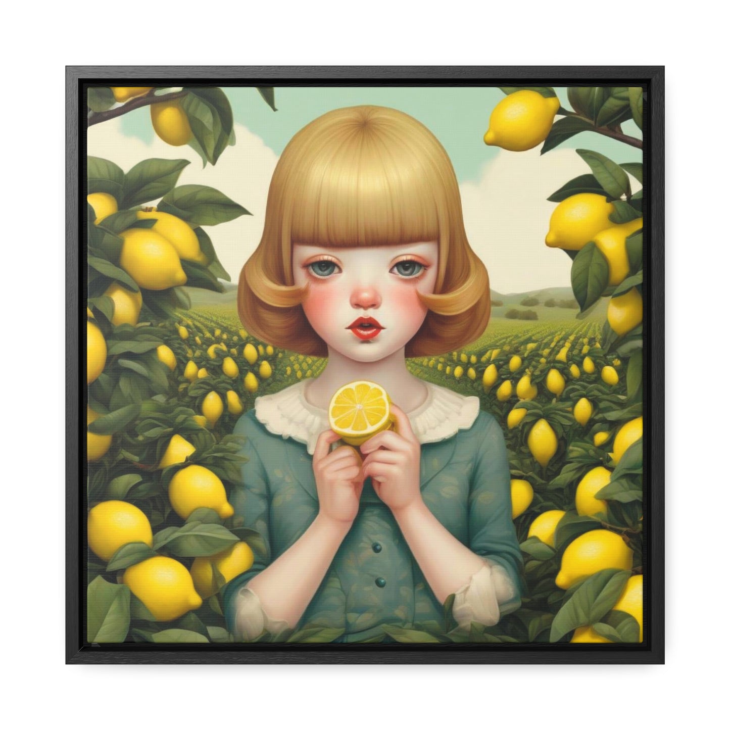 Love of Lemons (Gallery Canvas Wraps, Square Frame)