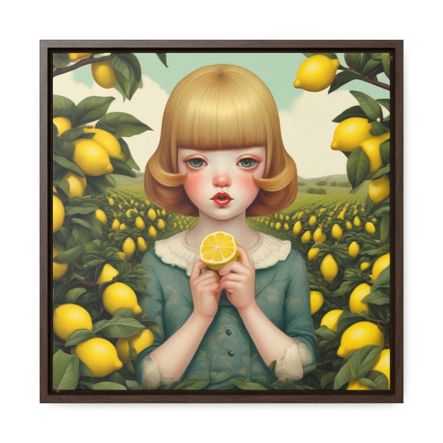 Love of Lemons (Gallery Canvas Wraps, Square Frame)