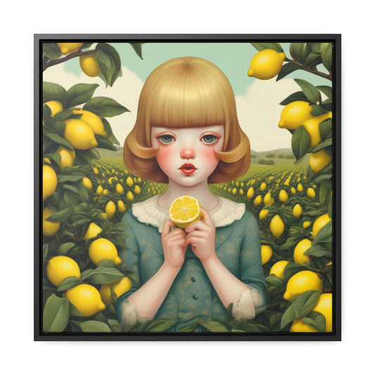 Love of Lemons (Gallery Canvas Wraps, Square Frame)