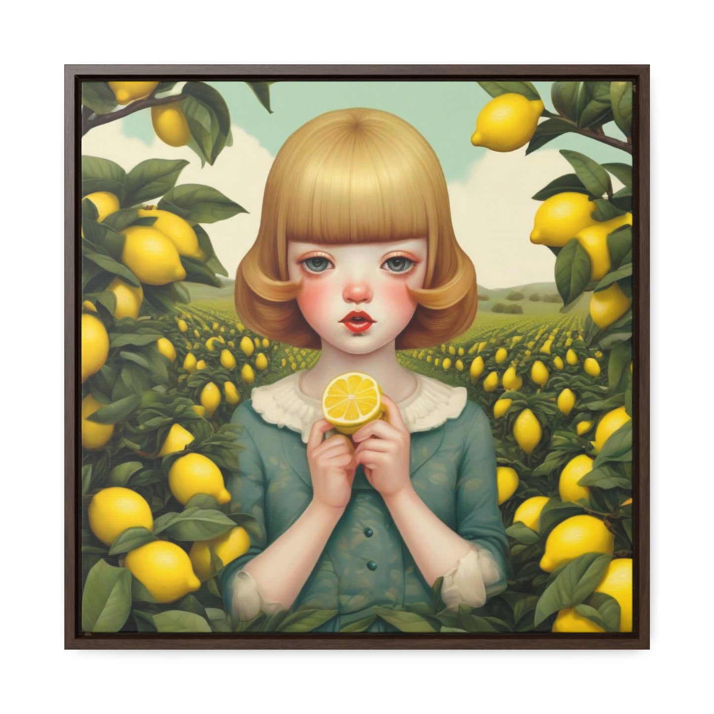 Love of Lemons (Gallery Canvas Wraps, Square Frame)