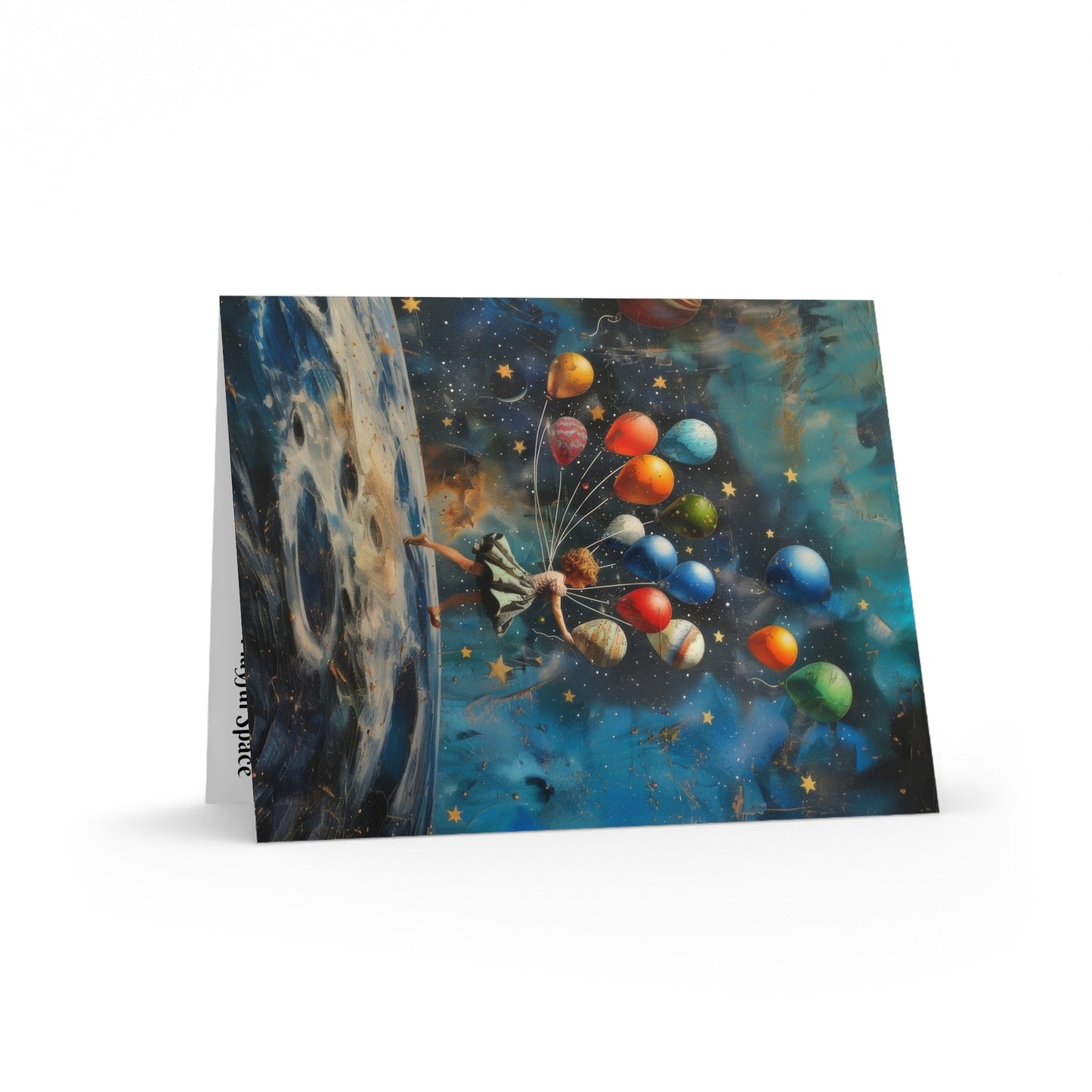 Galactic Balloons: Birthday cards (8, 16, 24 pcs)