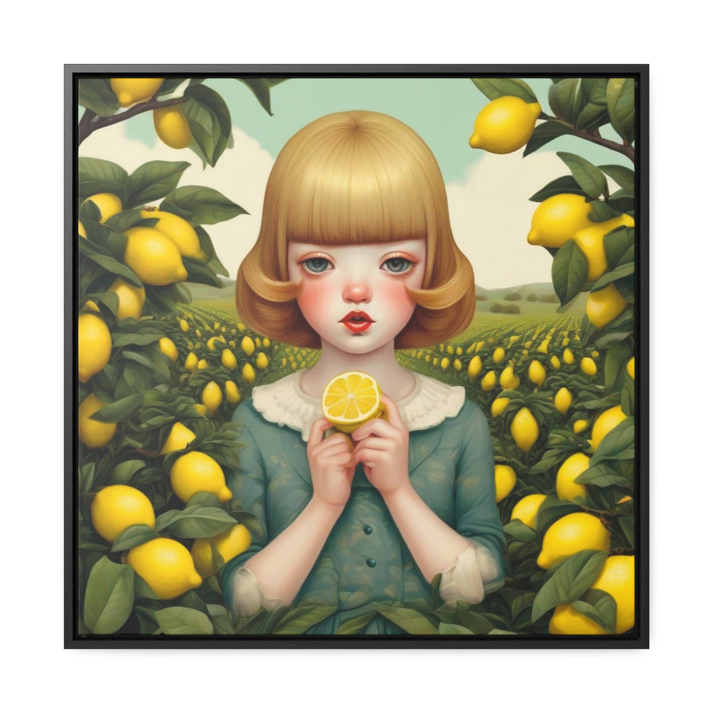 Love of Lemons (Gallery Canvas Wraps, Square Frame)