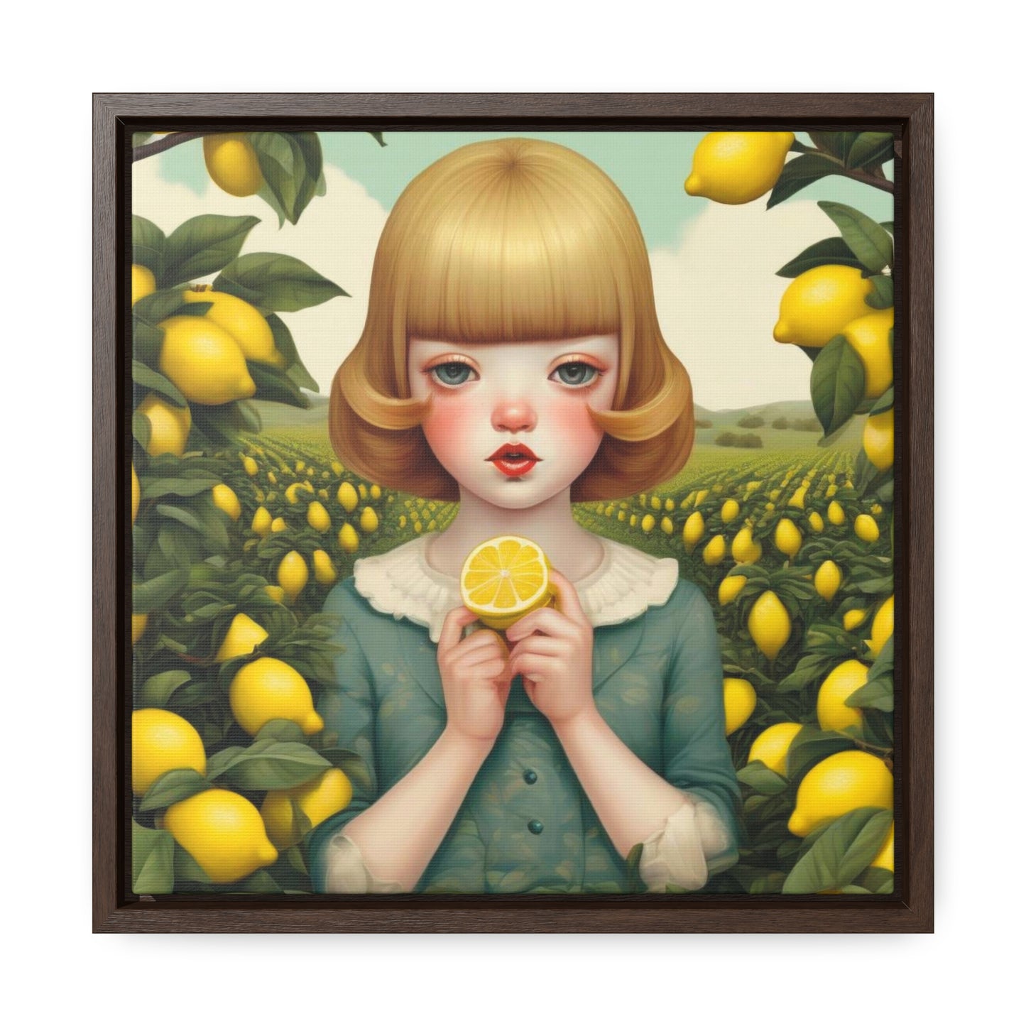 Love of Lemons (Gallery Canvas Wraps, Square Frame)