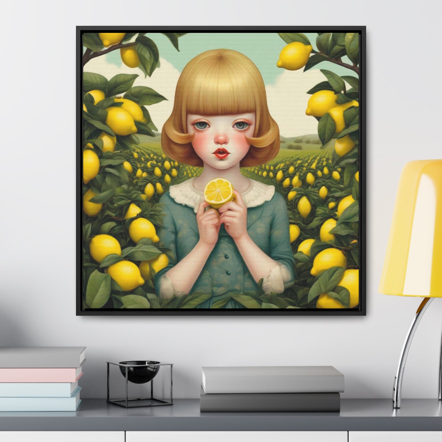 Love of Lemons (Gallery Canvas Wraps, Square Frame)